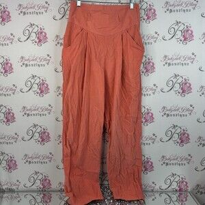 Santa Cruz pants vintage California soft belt loops ribbed fabric orange peach
